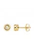 Pendientes chaton dormilona Delicia Diamantes 0.070 Qtes. Oro Amarillo 18K boda novia regalo joyas mujer