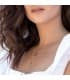 Gargantilla oro amarillo 18k Mano de Fátima Slim collar mujer