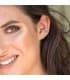 Pendientes Space Oro Amarillo 18K Círculo line minimal modernos joyas mujer online