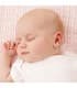 Orecchini neonata in oro bianco e giallo Iria 18 carati, forma di stelle