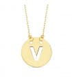 V-Kette mit Buchstaben 750 Gold