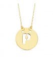 P-Kette mit Buchstaben 750 Gold