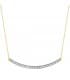 Collar barra | Gargantilla Spark Bar Oro Bicolor 18K 44 + 2cm | collares mujer piedras