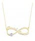 Collier personnalisable infini Or 18K Prénoms Diamant