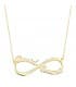Collar personalizado infinito Oro 18K Dos nombres