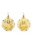 Scapolare del Carmelo Oro 18Kt 20 mm lavorato