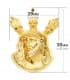 Colgante Cabeza Cristo Potencias Oro 18K 38mm