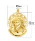 Colgante Cabeza Cristo Potencias Oro 18K 38mm
