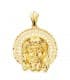 Pendentif tête de Christ auréolé Or 18K 31mm
