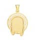 Colgante Rostro de Cristo Orla Oro 18 Kilates 29mm joya religiosa medalla personalizada
