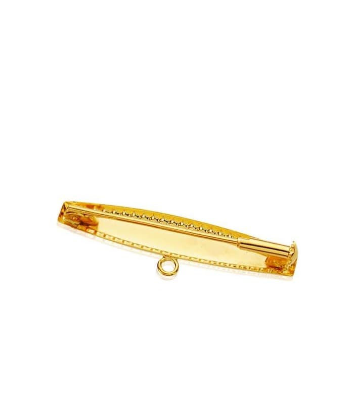 Alfiler oro  9 ktes hoja barroco