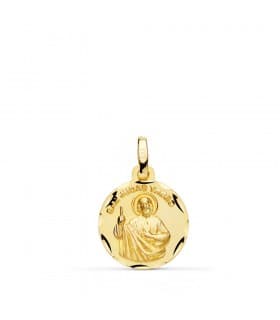 Médaille Saint Jude Thaddeus Or 18K 14mm