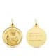 Medalla San Judas Tadeo Oro 18K 20mm joya religiosa santo devoción