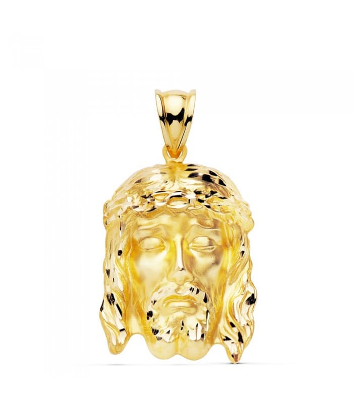 Cabeza Santo rostro 24x19mm colgante religioso figura Jesús