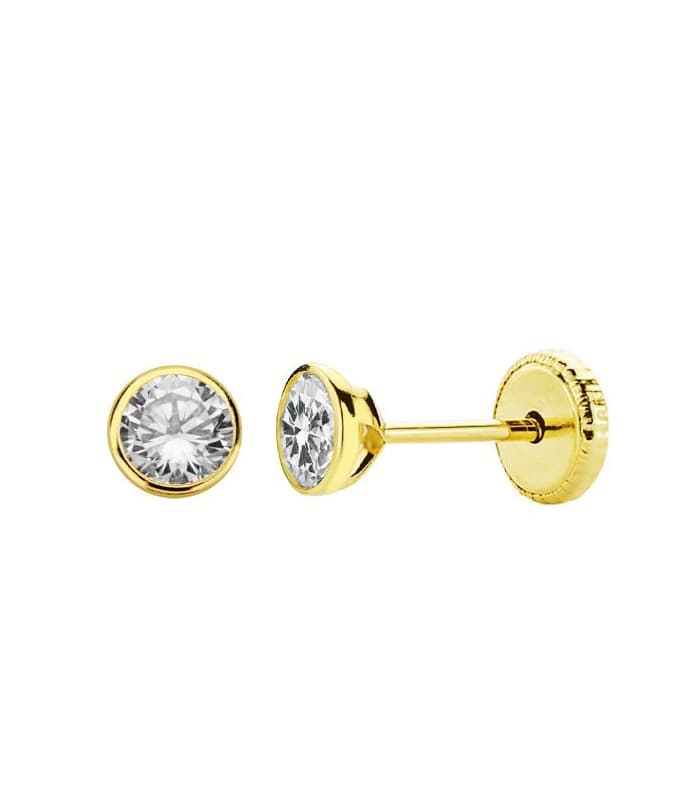 Puces d'oreilles Bébé Paola 4mm