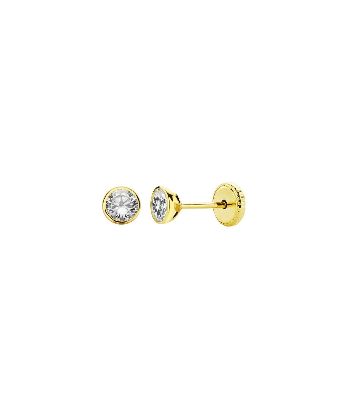 Puces d'oreilles Bébé Paola 4mm