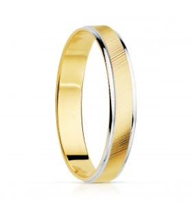 Alianza Palermo 3.5 mm Oro Bicolor 18K.