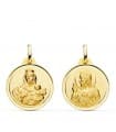 Skapulier-Medaille Madonna Karmel/ Herz Jesu 18K P5003-120