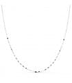 Goldkette 12000145 - 750er Weißgold 45 cm
