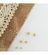 Orecchini a lobo con forma di sfere diamantate, oro giallo 18 carati, gioielli online.