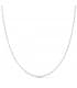 Cadena Fígaro Oro Blanco 18K 1mm 40cm collar mujer