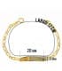 Bracciale con targhetta per Bimbi, personalizzato con nome, modello a maglia alternata - Gioielli in oro 18kt