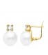Pendientes Mujer Belisa Oro 18K Tu y yo perla circonita