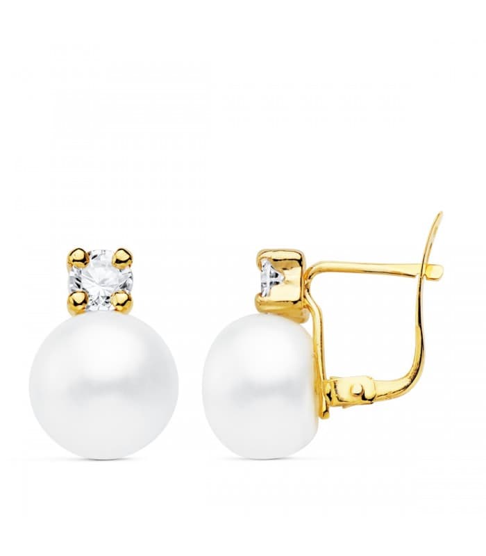 Boucles d'oreilles Femme Belisa Or Jaune 18K Toi et Moi