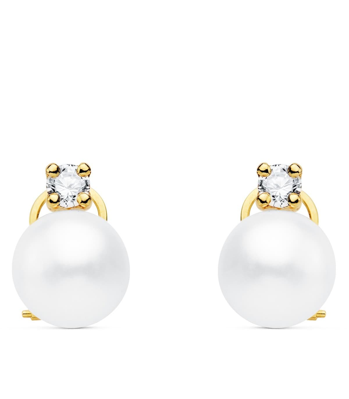 Boucles d'oreilles Femme Danae Or Jaune 18K Toi et Moi