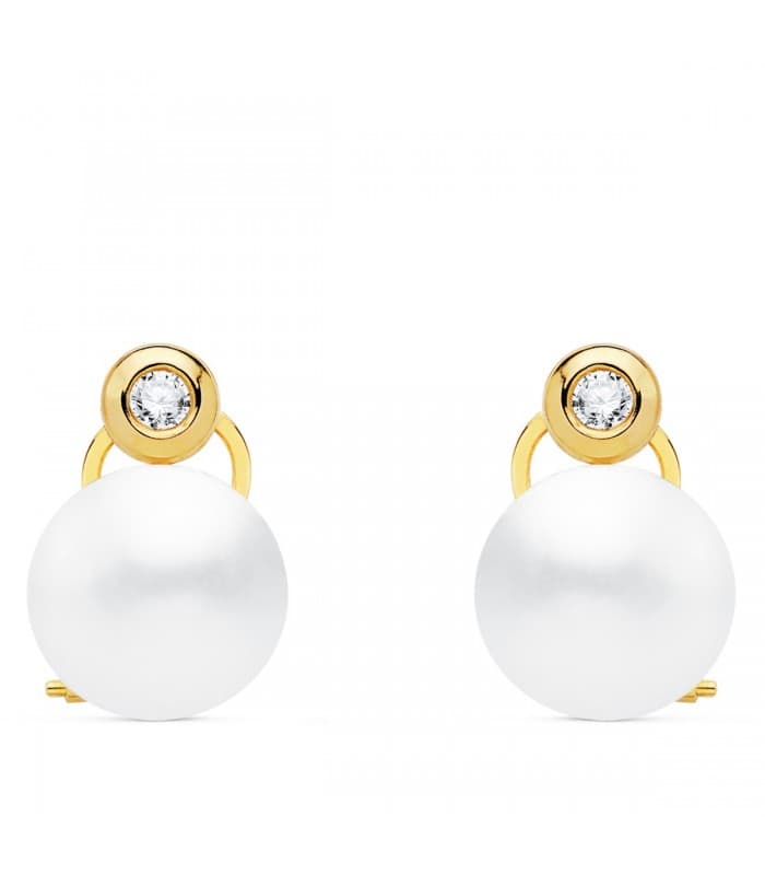 Boucles d'oreilles Femme Gaia Or Jaune 18K Toi et Moi