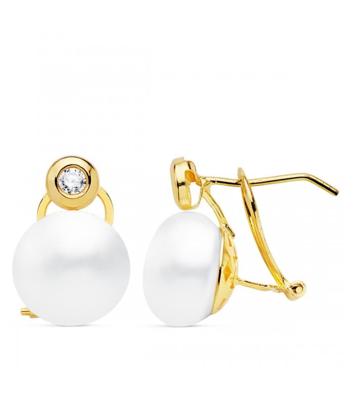 Boucles d'oreilles Femme Gaia Or Jaune 18K Toi et Moi