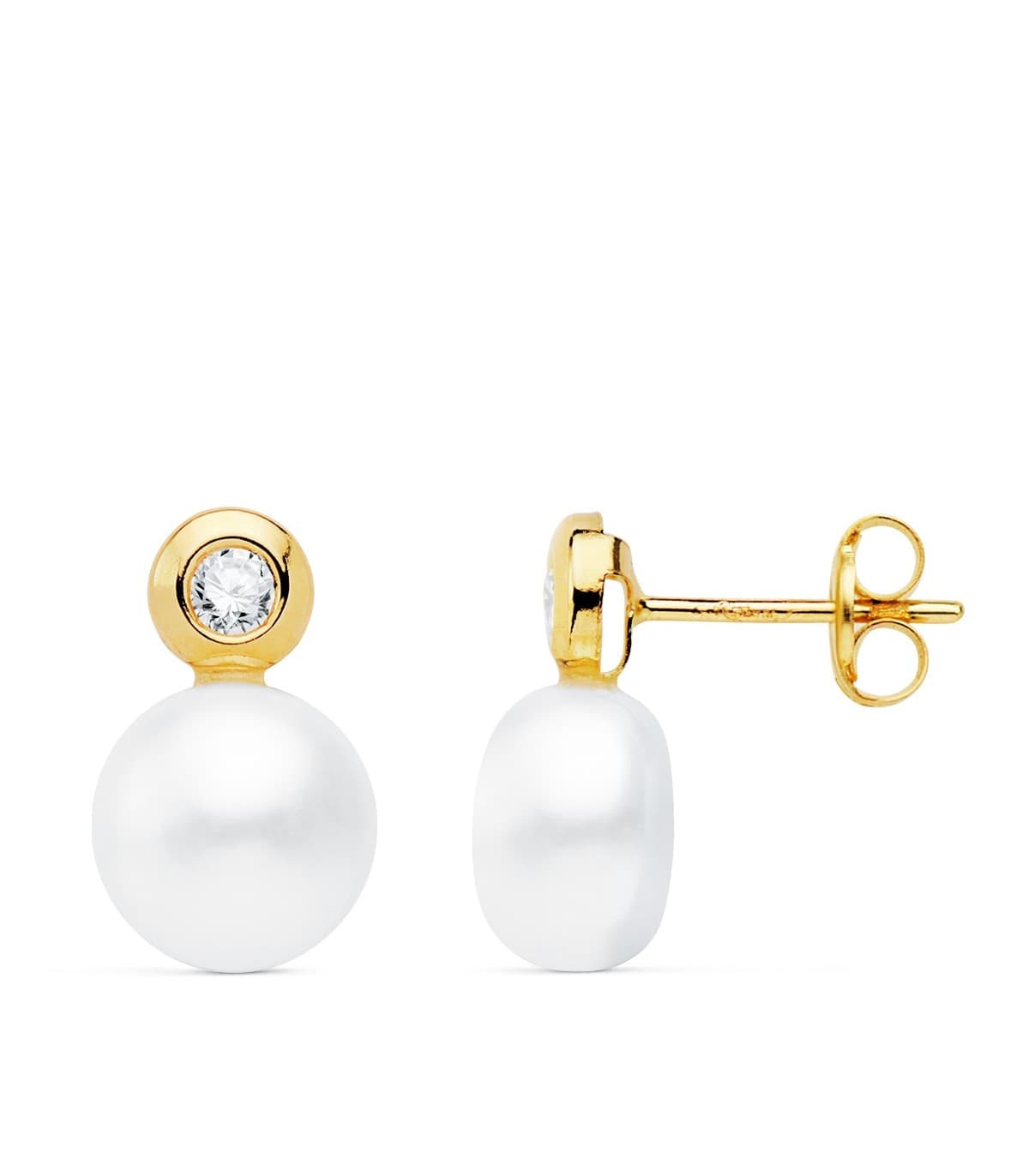 Pendientes Mujer Idoia Oro Amarillo 18K Tu y yo regalo joyeria online