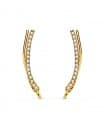 Orecchini lobo Arco oro giallo 18kt