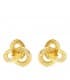 Boucles d'oreilles Femme Noeud Grecque Or Jaune 18K