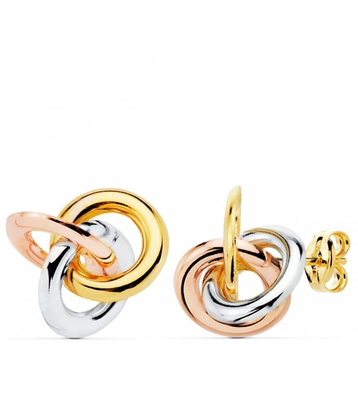 Pendientes Perlas Cultivadas Sophia Oro Amarillo 18 K 9,5 MM