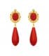 Pendientes Cubanas Marisol Coralina Oro 18K 47mm joyeria online mujer regalo señora