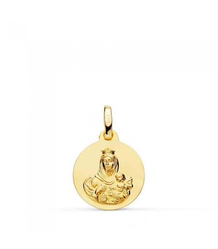 Scapulaire V. Carmel et C. Jésus 18 carats 14MM