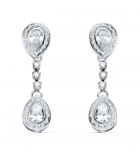 Orecchini da sposa Grace oro bianco 18kt 30mm