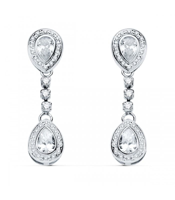 Boucles d'oreilles Mariage Grace Or Blanc 18K 30mm