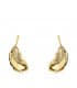 Orecchini in oro rampicanti - Orecchini a lobo 18kt Piume, per donna e ragazza.
