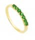 Anello Veretta con pietre colorate blu - Seven Verdi oro giallo 18kt