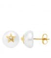 Pendientes de mujer Malva Oro 18k Perla 9mm