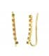 Pendientes Trepadores Oro 18K regalo joyeria mujer casual minimal piedras colores arcoiris