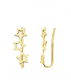 Grimpeurs d'oreilles Étoiles Or 18K