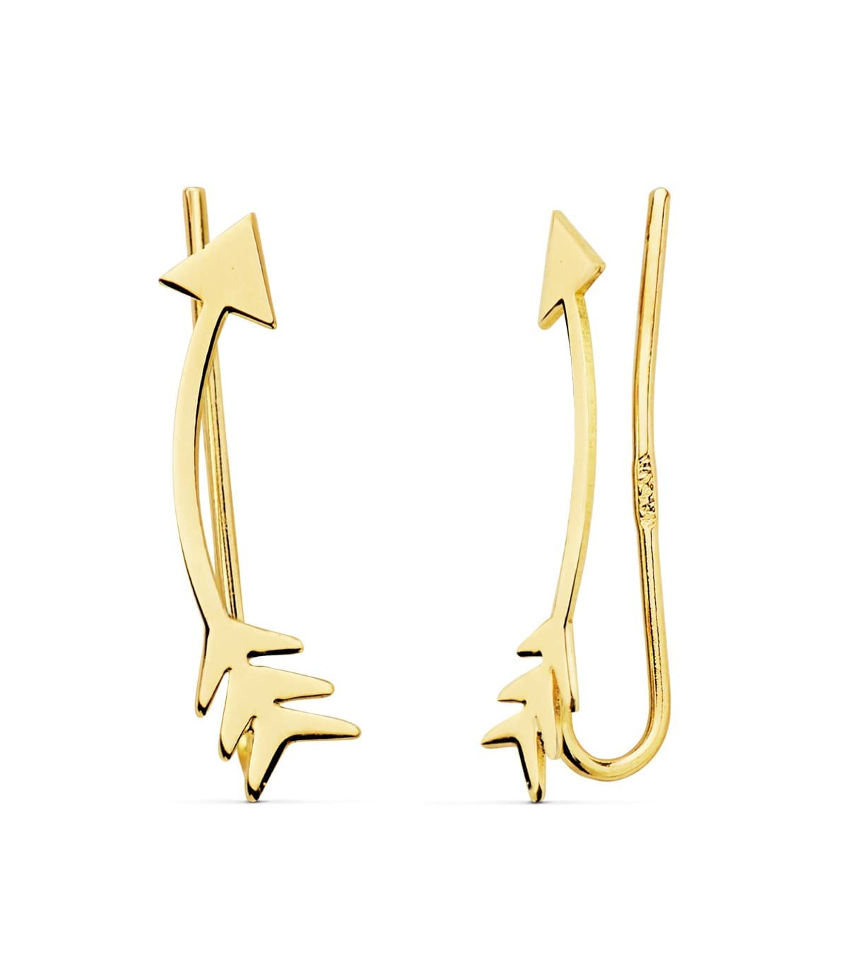 Grimpeurs d'oreilles Flèches Or 18K