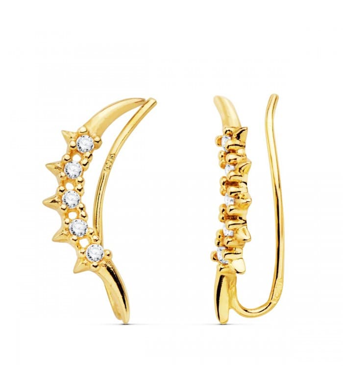 Ohrkletterer Bogen Zirkonia | Design  Ear climber, Ohrkletterer, Ohrklemme - Ohrschmuck Damen