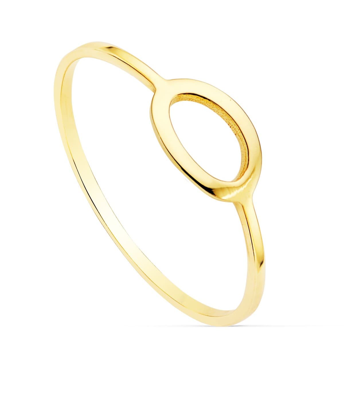 Anillo Mujer Ío Oro Amarillo 18K sortija minimal círculo joyería online