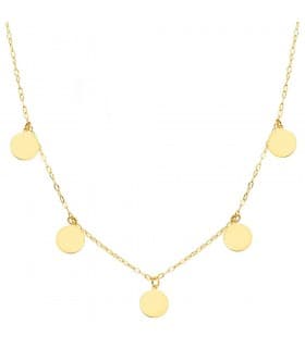 Collier Femme Plaques Or 18K