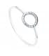 Bague Femme Planet Facettée Or Blanc 18K
