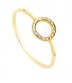 Anillo Mujer Planet Tallado Oro Amarillo 18K
